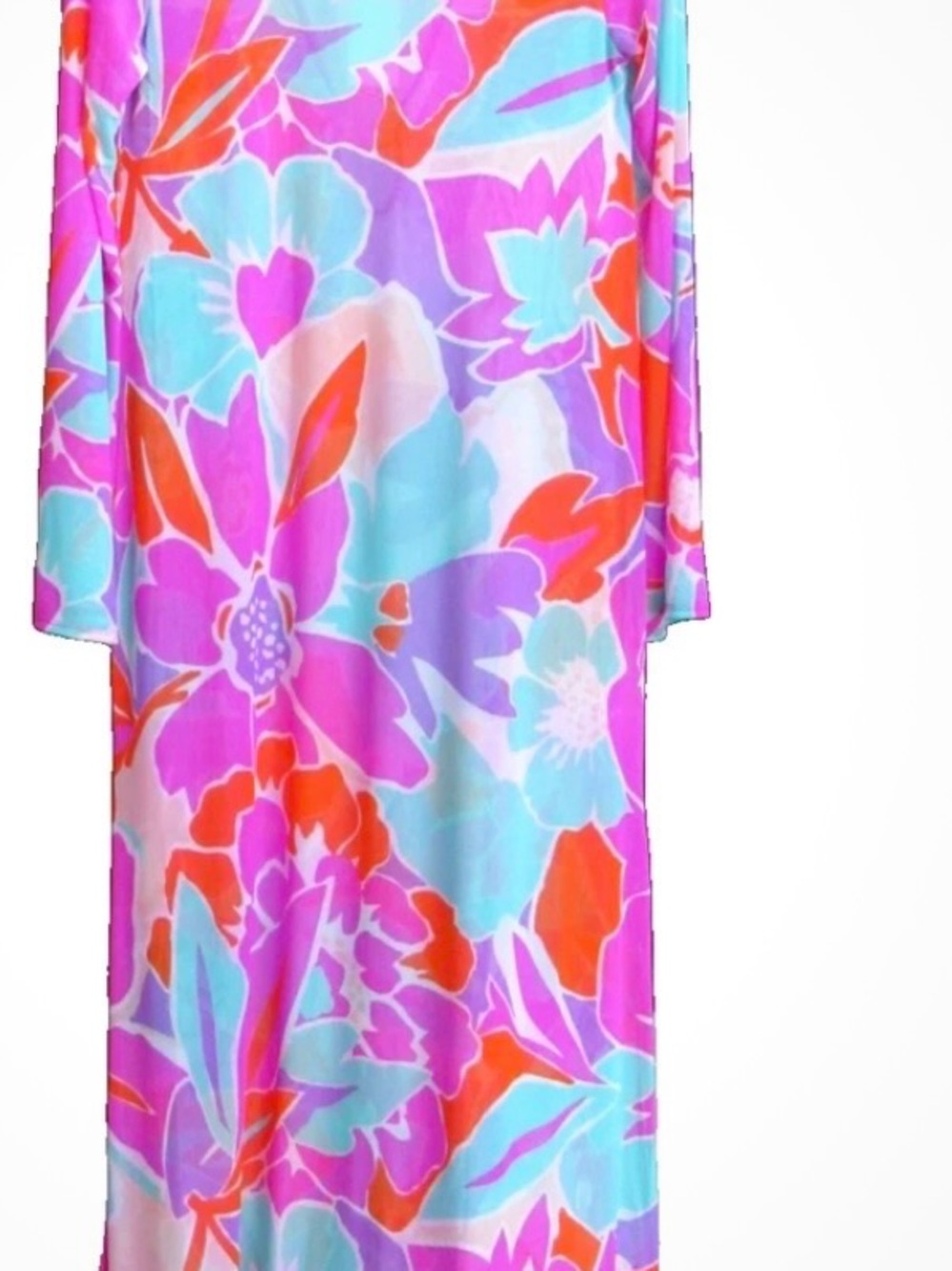 Trina Turk Amalfi Women's Mesh Maxi Dress Swim Suit Cover Up - Picture 5 of 5